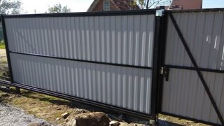 Купить сваи для ворот в Евпатория. Заказать ворота на сваях под ключ от 21931 руб